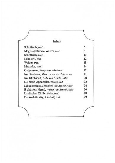 Appenzellerart - Heft I