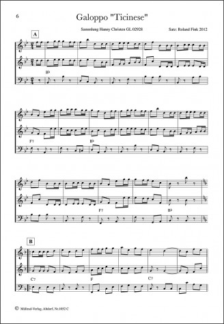 Danze Ticinesi (Heft in C)