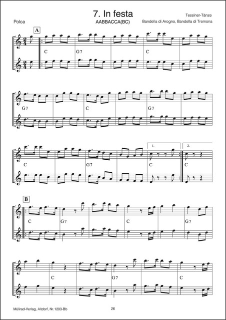 copy of Volksmusik für Anfänger "Klarinette"