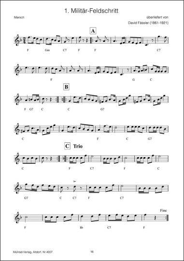 copy of Volksmusik für Anfänger "Klarinette"