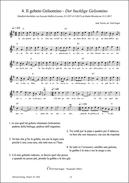 copy of Volksmusik für Anfänger "Klarinette"
